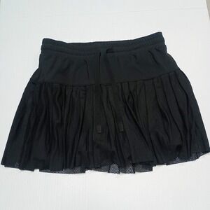 Black Joy Lab Mesh Pleated Skirt Active Skort Medium